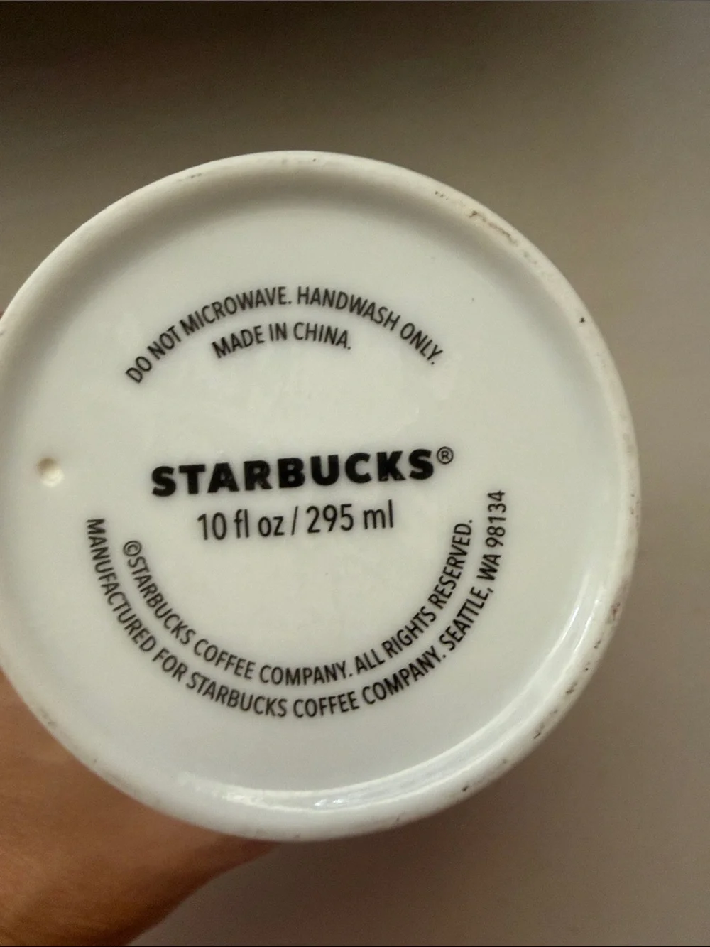 Starbucks white ceramic
